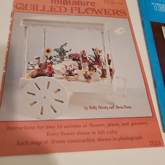 1970s Minitaures Instruction Booklets Dollhouse Decoup Light Flower Construction - Picture 6 of 16